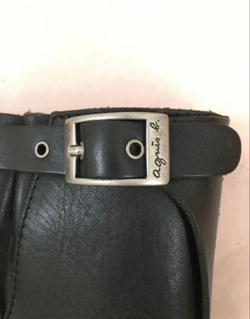 アニエスベー　ブラックレザーブーツ サイズ40