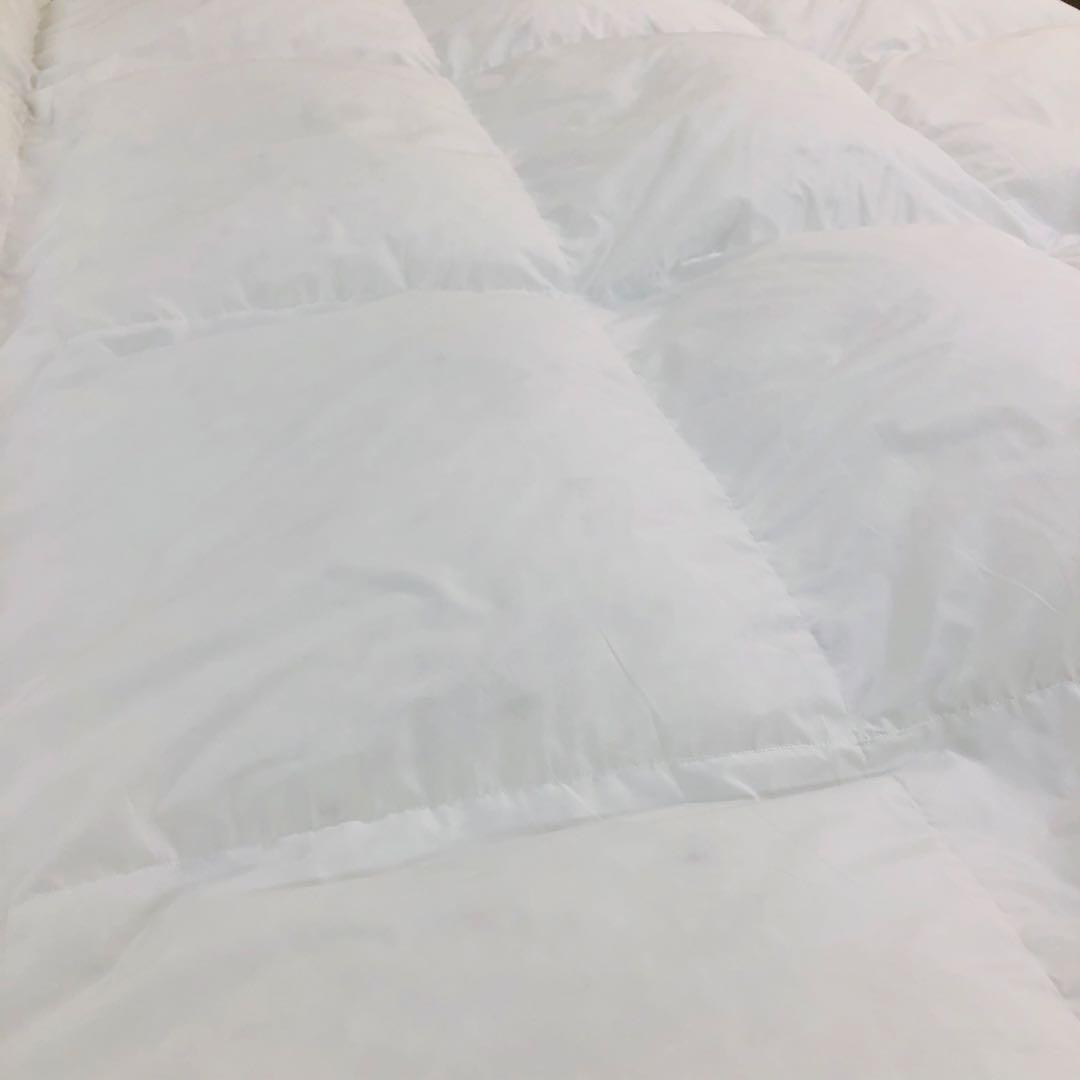 羽毛布団 シングル超ロング ニューゴールド 白色　日本製 150×230cm