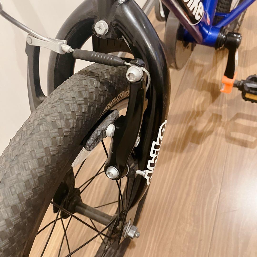 るんるん専用d-bike master 16インチ ブルー 送料無料補助輪無