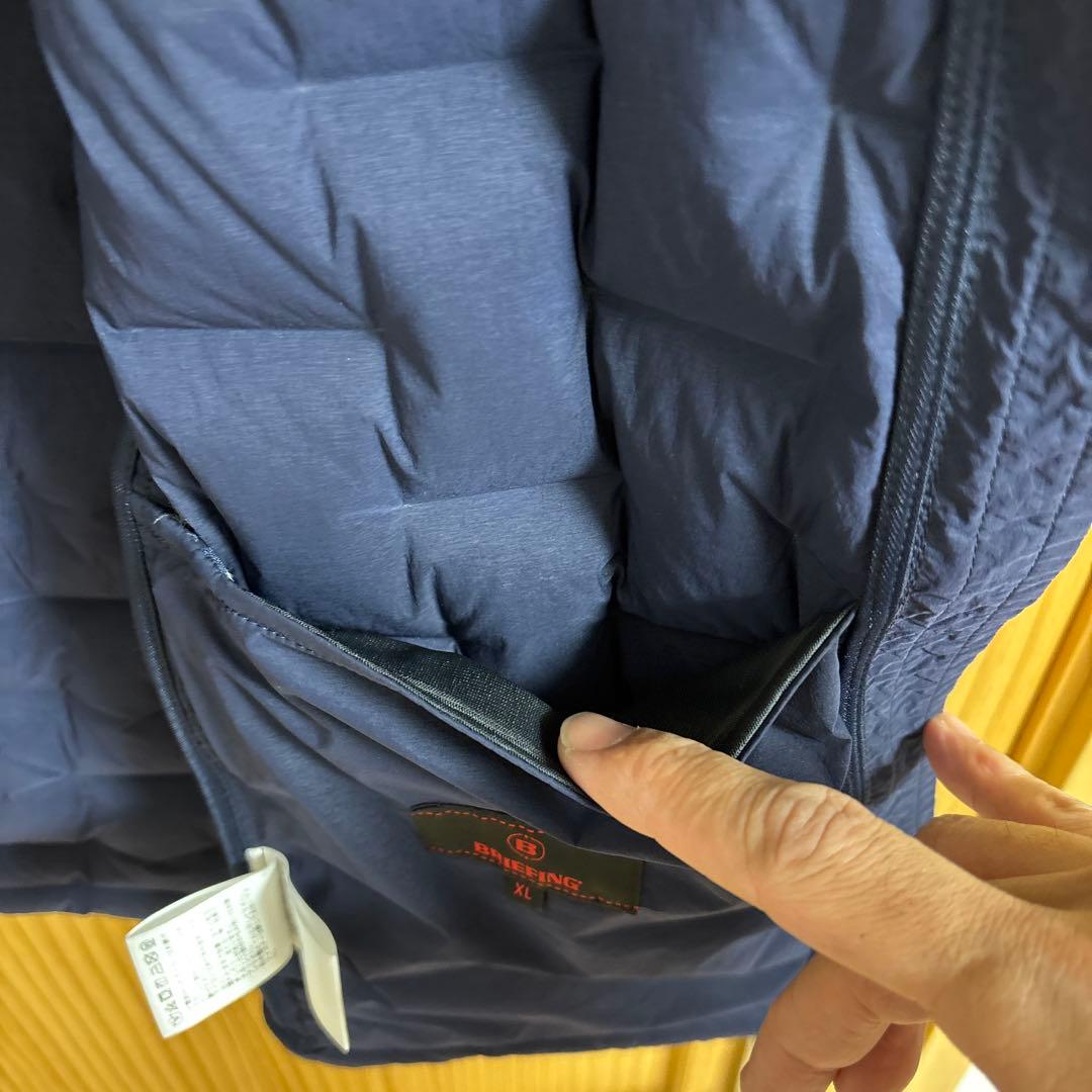 BRIEFING GOLF ブリーフィング ゴルフ ダウンベスト NAVY XL