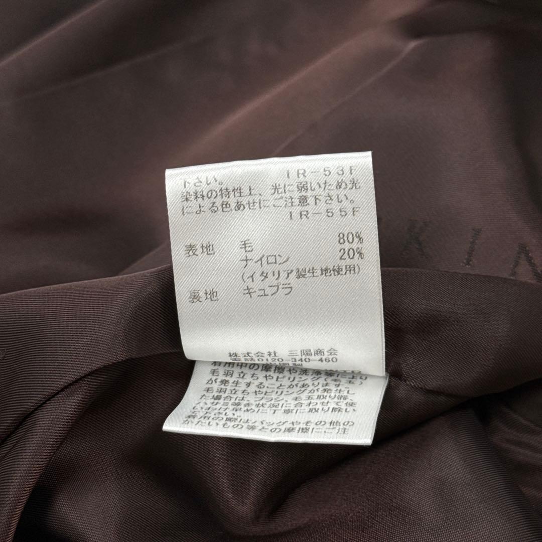 美品 マッキントッシュロンドン メルトンステンカラーコート キャメル サイズ38