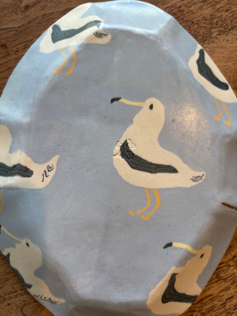 高橋由紀子　信楽焼き　プレート