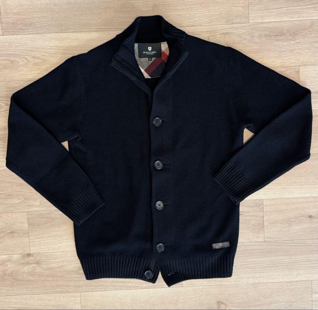 今期物！ ブラックレーベルクレストブリッジ　ハイネックカーディガン M