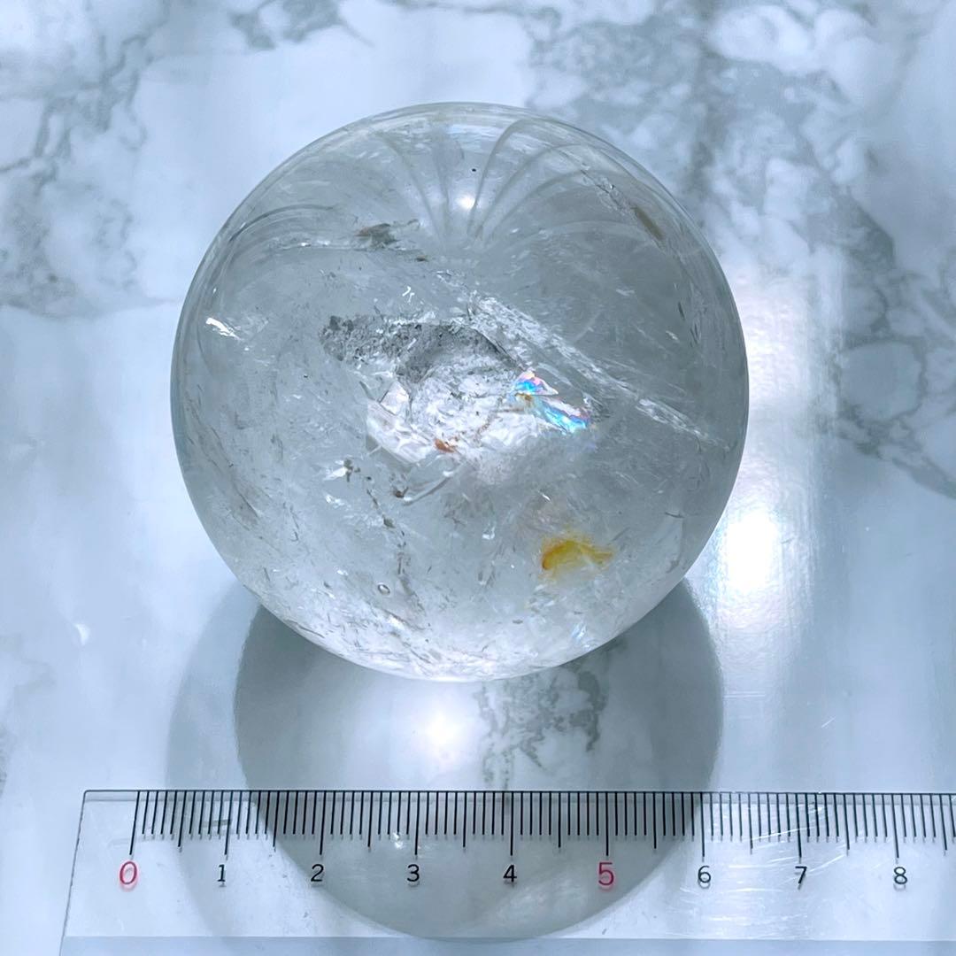 レインボー&ライモナイト✨ブラジル産天然水晶スフィア