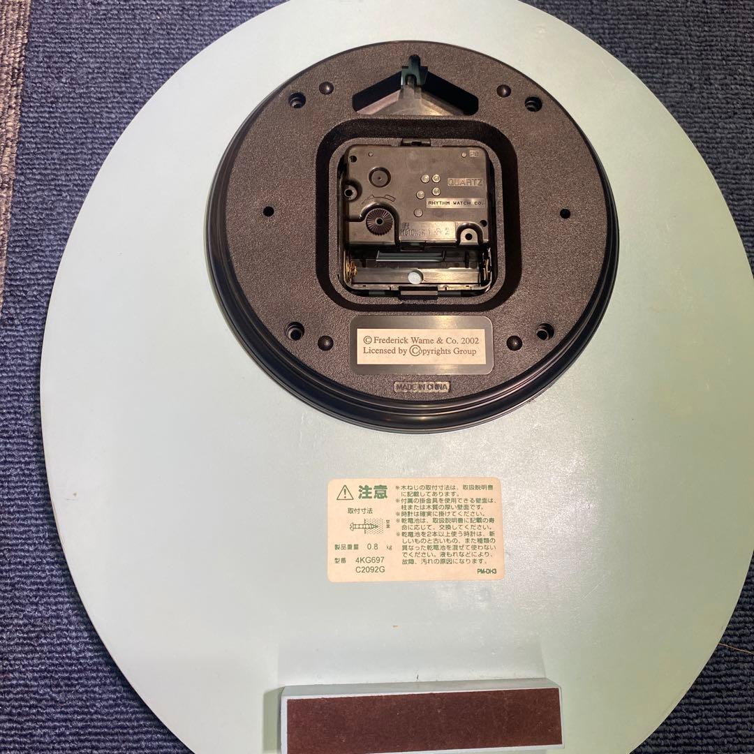 ピーターラビットの掛け時計