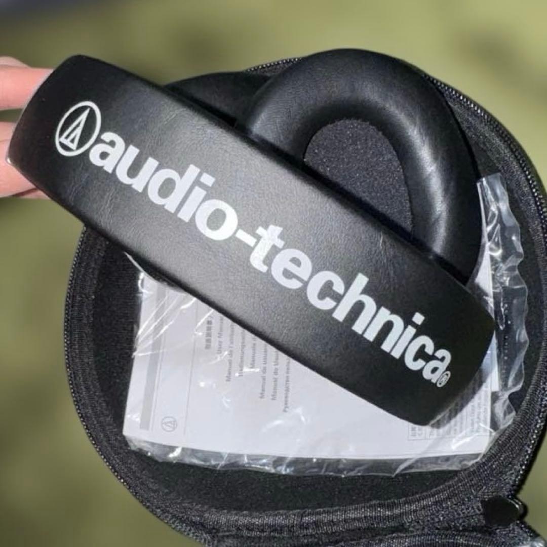 【美品】Audio-Technica ATH-M50x DJヘッドホン シルバー