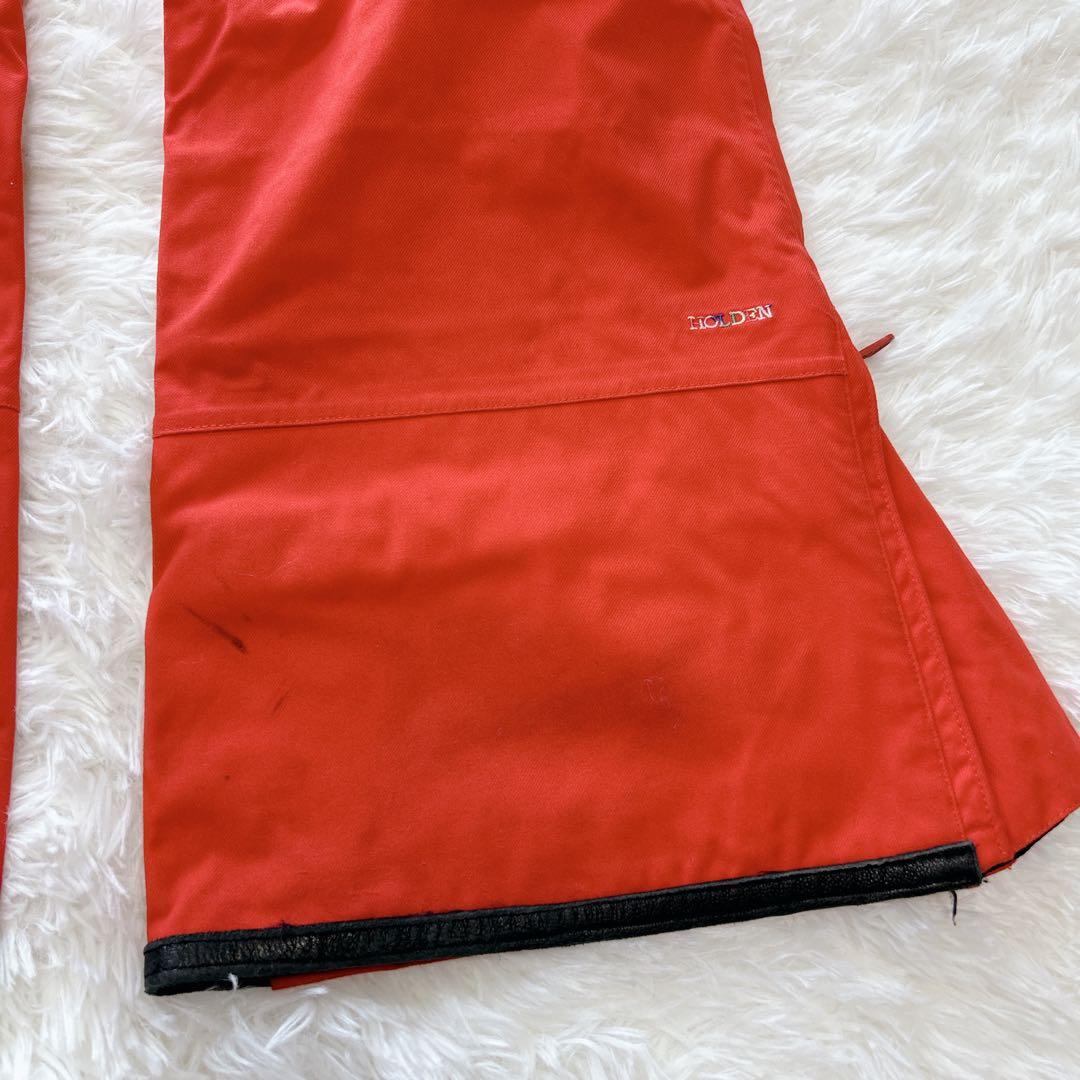 ホールデン スノーボードウェア 上下セットS フレアパンツ 黒 赤 ブーツカット