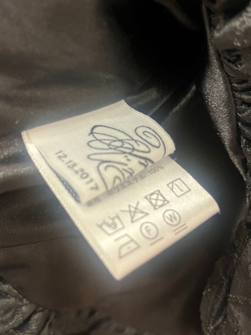 トリートユアセルフ ジャガード ミニワンピース ブラック