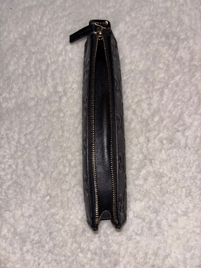 グッチ ペンケース 筆箱 筆記用具 シマライン 革 15965