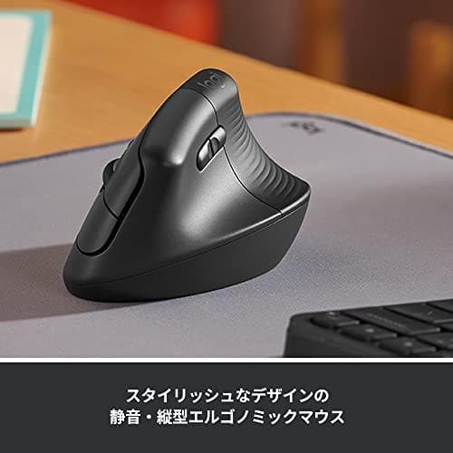 ロジクール ワイヤレス 縦型 静音 エルゴノミック マウス LIFT M800m
