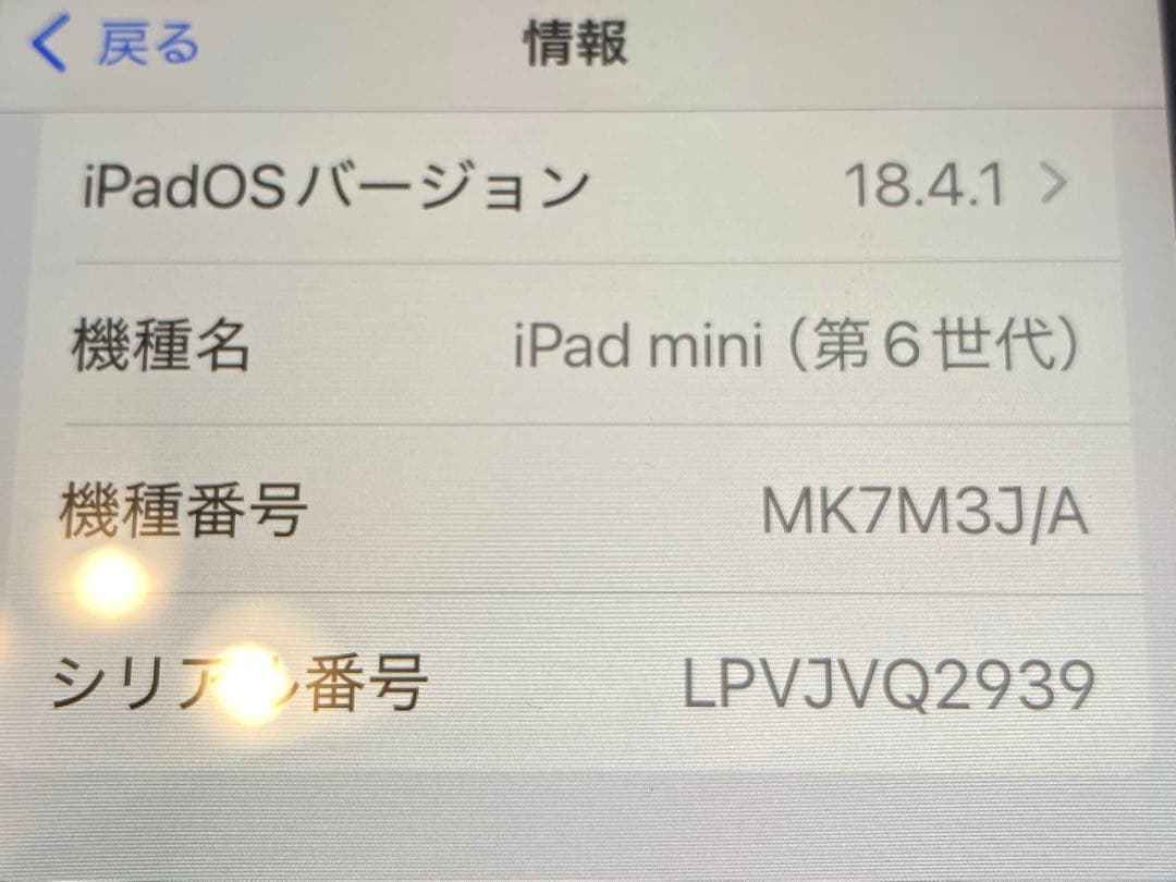 【未使用に近い】Apple iPadmini 64GB スペースグレー 第6世代