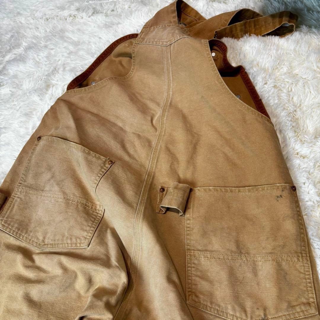 SAINT MICHAEL ヴィンテージ加工 ダブルニー オーバーオール　デニム