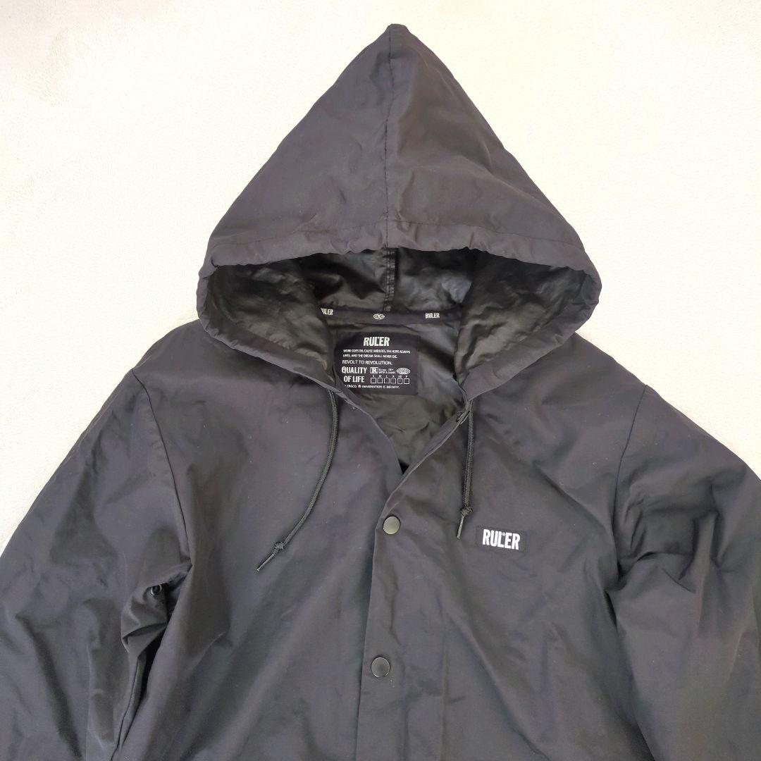 良品 RULER コーチジャケット フーディー バックプリント