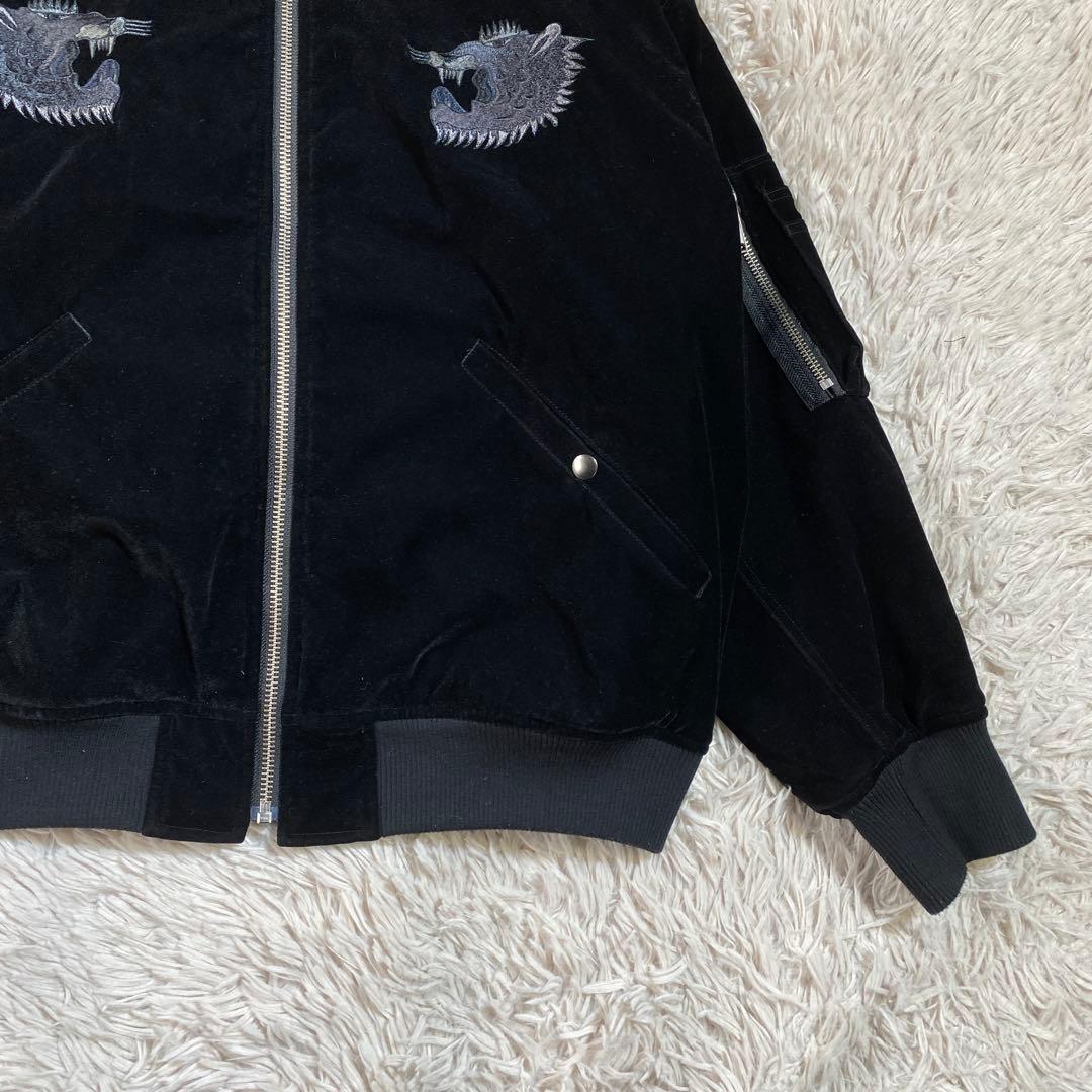 即完売品⭐︎ HARE×hxcyyd スーベニアブルゾン 虎 龍 刺繍 東洋 別珍