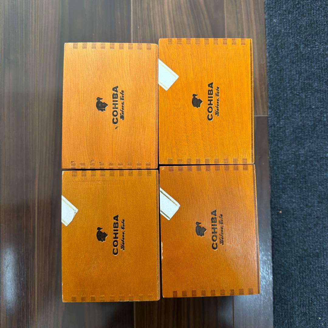 COHIBA 葉巻木箱（空箱）✖️4個セット