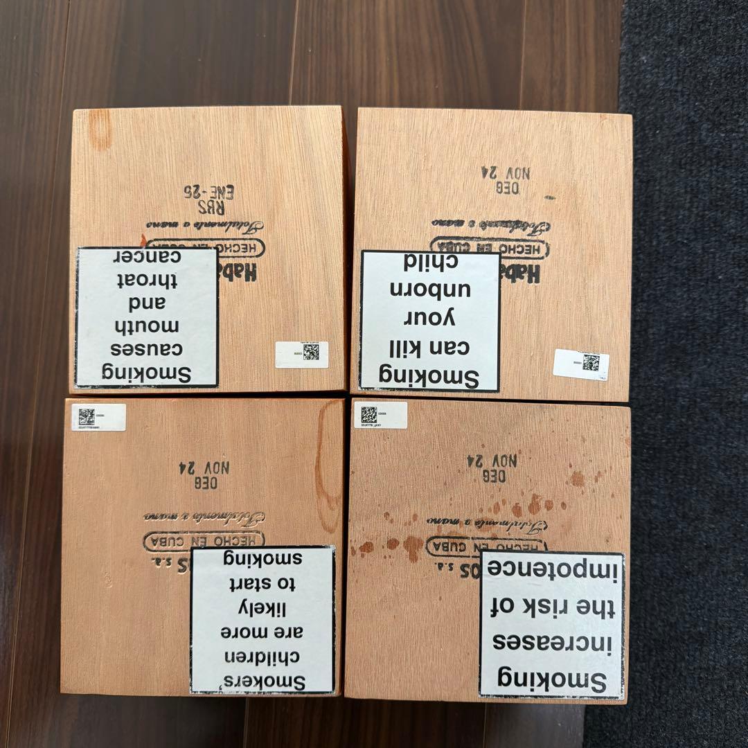 COHIBA 葉巻木箱（空箱）✖️4個セット