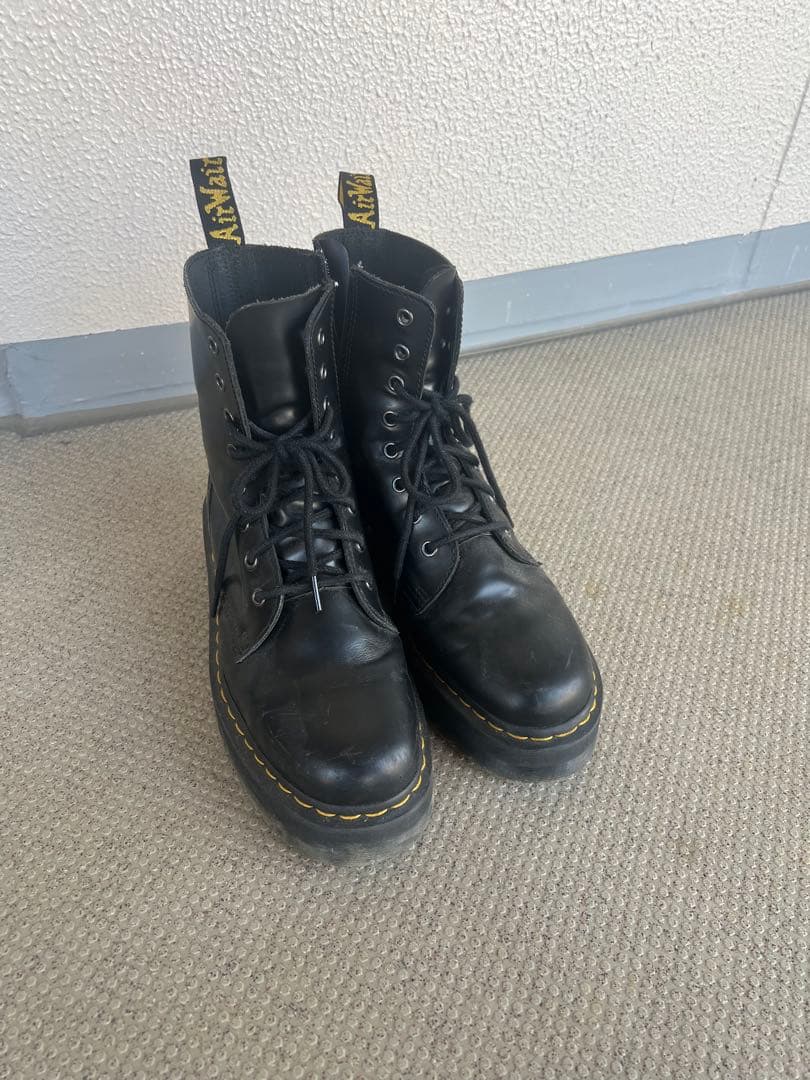 【美品】ドクターマーチン JADON8ホール ブーツ 厚底