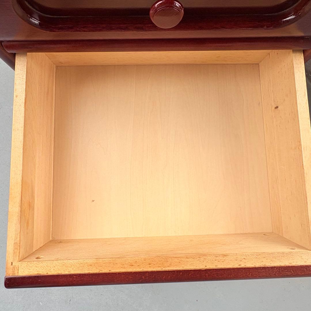 【送料込み】old Karimoku 電話台 引き出し4杯 木製