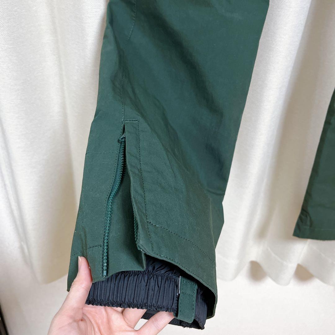 【美品】Mサイズ　スノーボードウェア　白　グリーン　上下セット ESTIVO