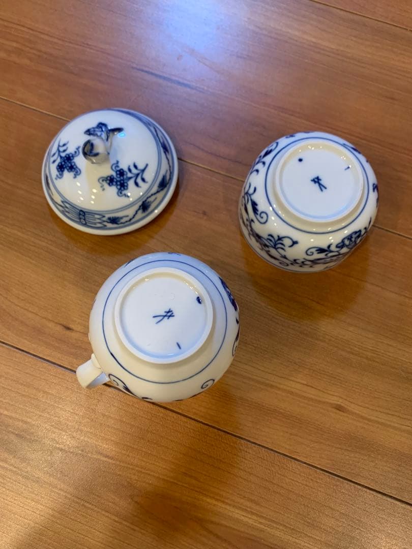 マイセン　ブルーオニオン　ティーセット