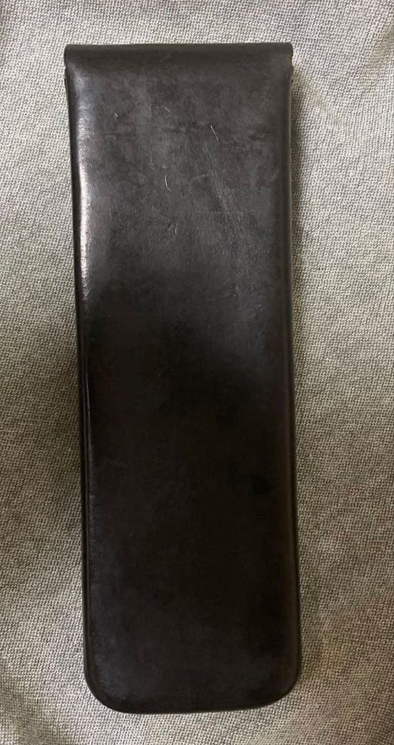 ガンゾGANZO レザー ペンケース ブラック