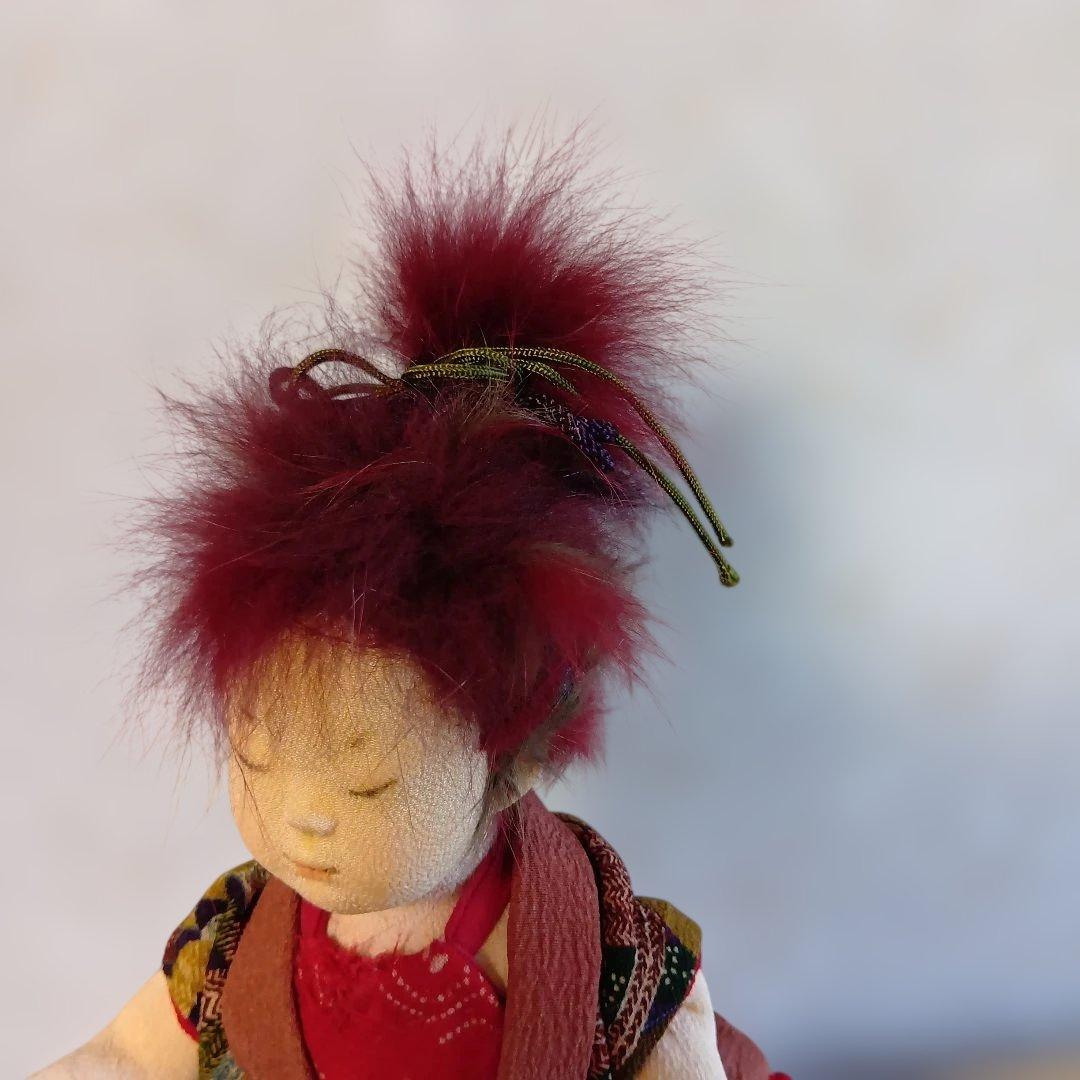 人形 「生きとし生けるもの」創作人形 布貼りハンドメイド