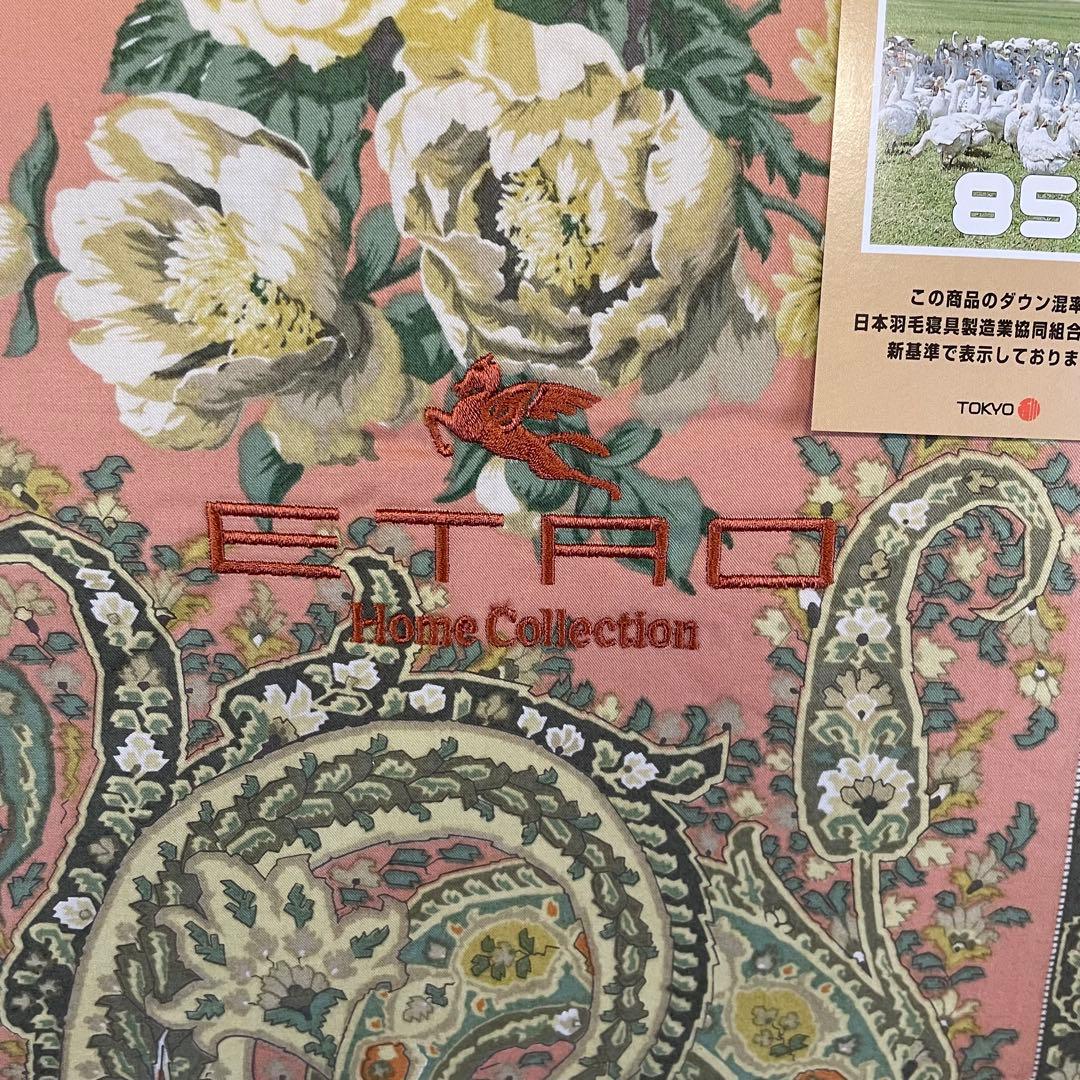 ETRO エトロ　羽毛肌掛け布団　ホワイトダウン85 150×200cm