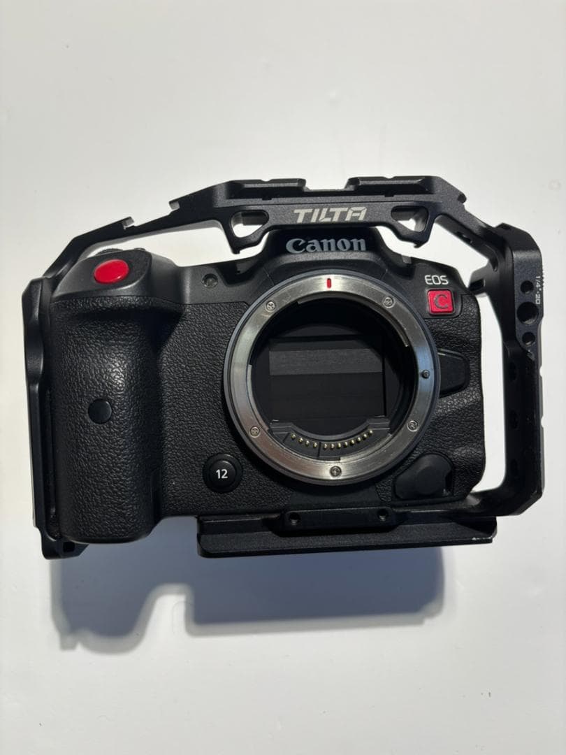 CanonEOSR5CボディTILTAケージ純正バッテリーRF→EFアダプター付