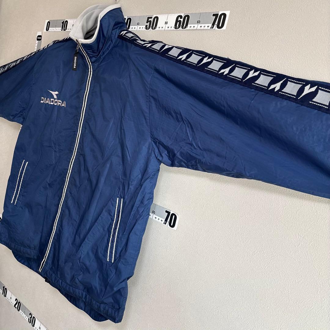 Diadora ディアドラ 上下セットアップ ナイロンジャケット M ネイビー紺