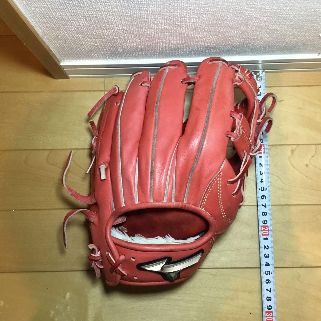 Mizuno Global Elite 軟式グローブ レッド　少年野球