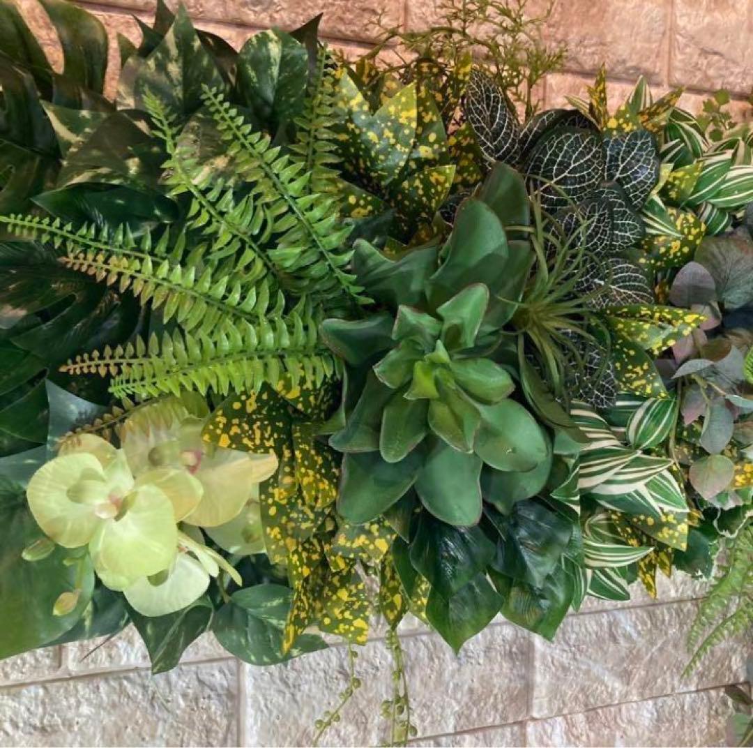 光触媒　人工観葉植物　ウォールグリーン　フェイクグリーン　壁掛け　702085@