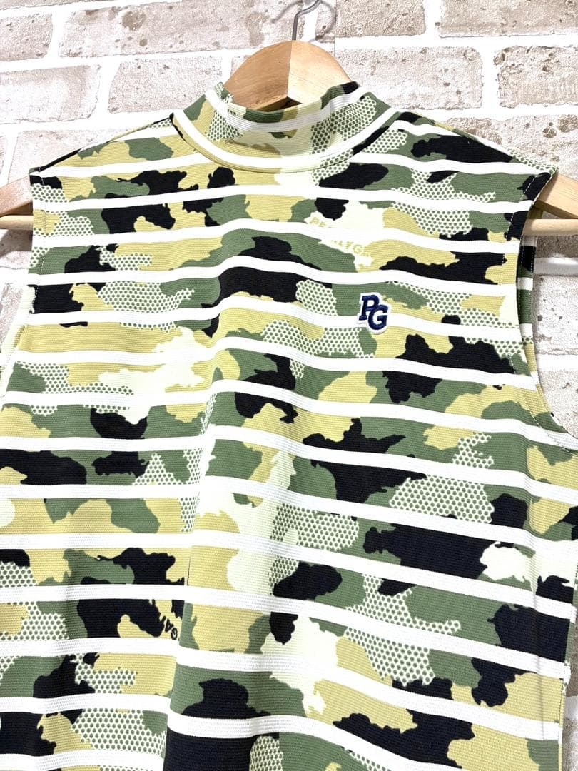 フォロー割 新品 パーリーゲイツ レディース ノースリーブモックネック サイズ1