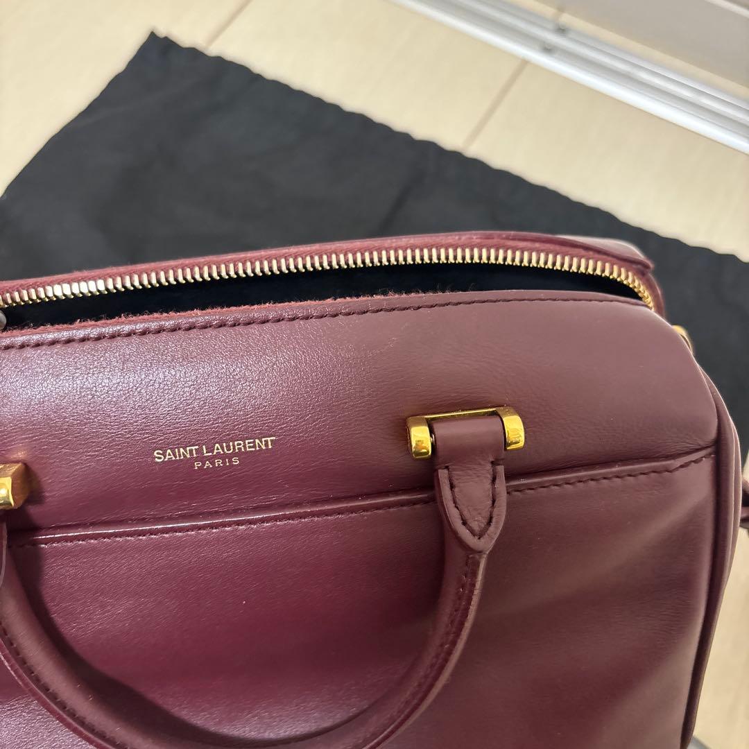 ベイビーダッフル SAINTLAURENT ワインレッド