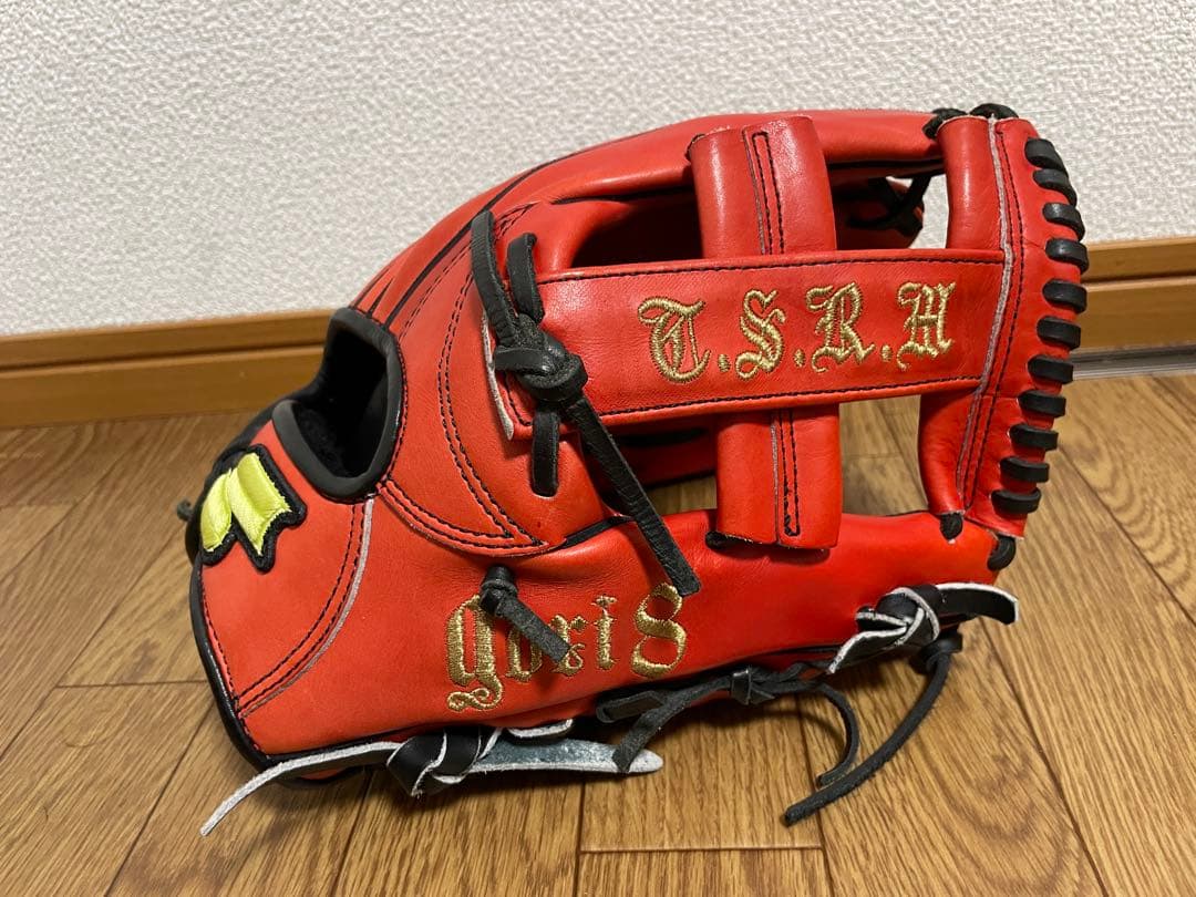 貴重　今江敏晃　支給　実使用グローブ　SSK マリーンズ