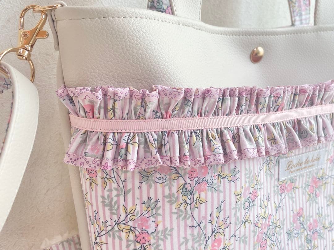 【koyuki18様】リバティ　ワインディングローゼ　 トートバッグM