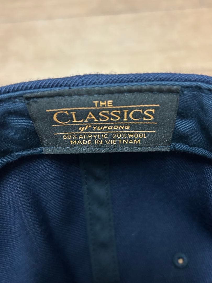 TENDERLOINテンダーロイン ネイビーフラットバイザーベースボールキャップ