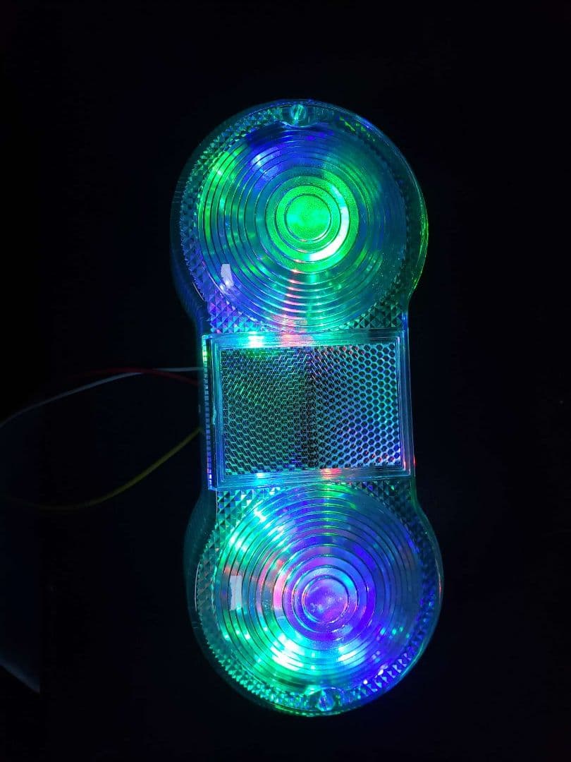 GT380 サンパチ　 流れるようなLED くるくるテールランプ　レインボー