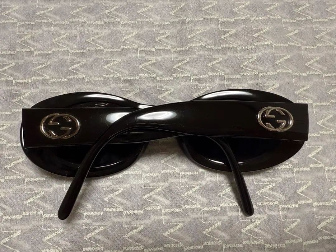 【保存袋付】グッチ GG 2400/N/S 807 ブラックサングラス オーバル