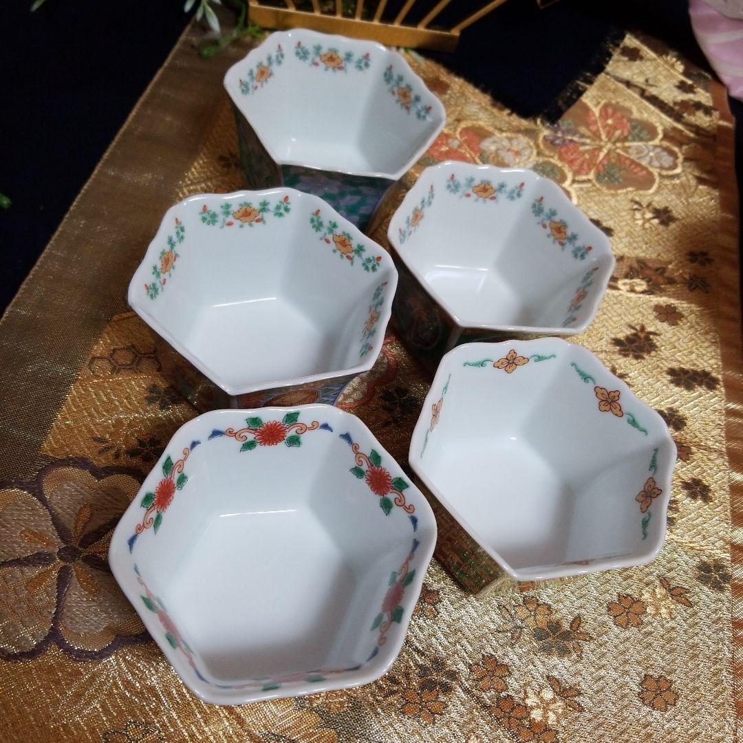 【未使用】　◆ 五人様お膳揃 ◆　有田焼 　仁祥窯 清秀 華山窯古伊万里　30品