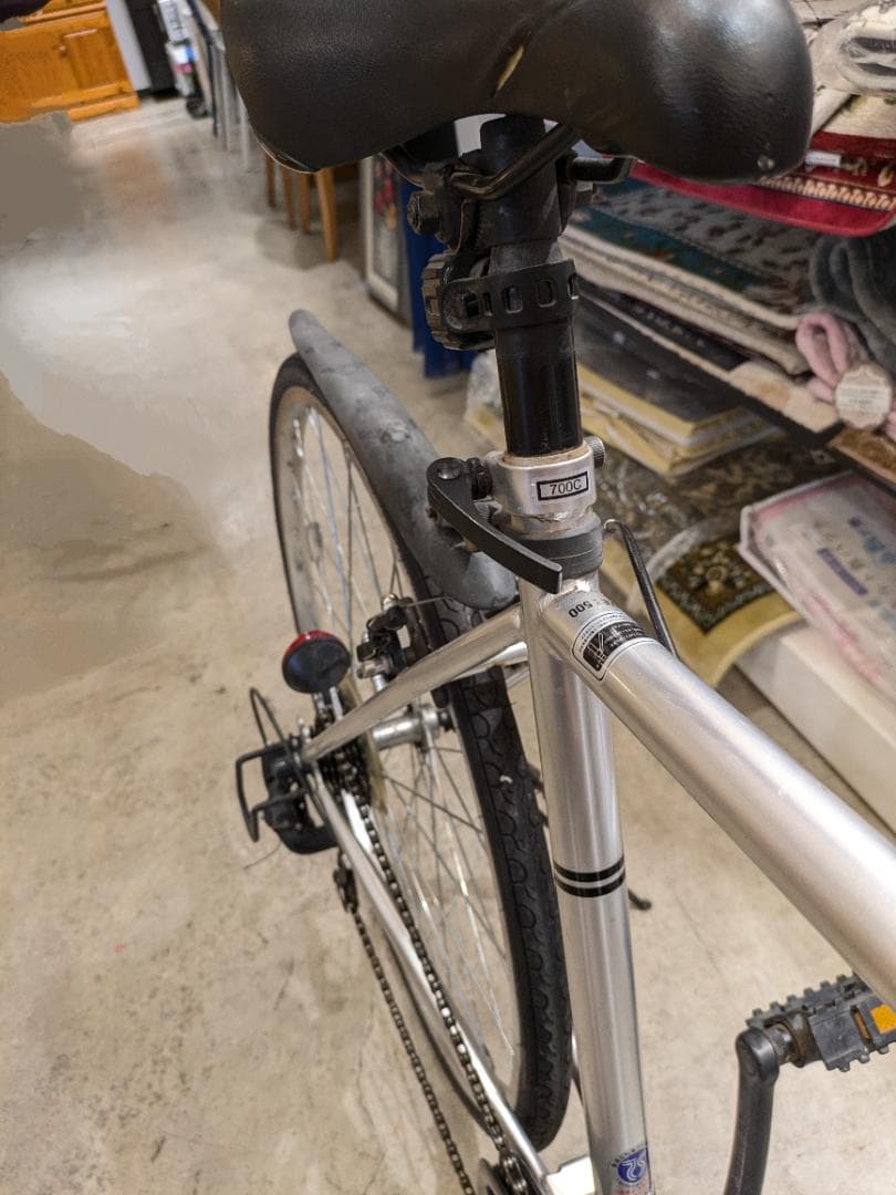 【店頭引取】 CREST クロスバイク 700C シルバー クレスト アルミ製