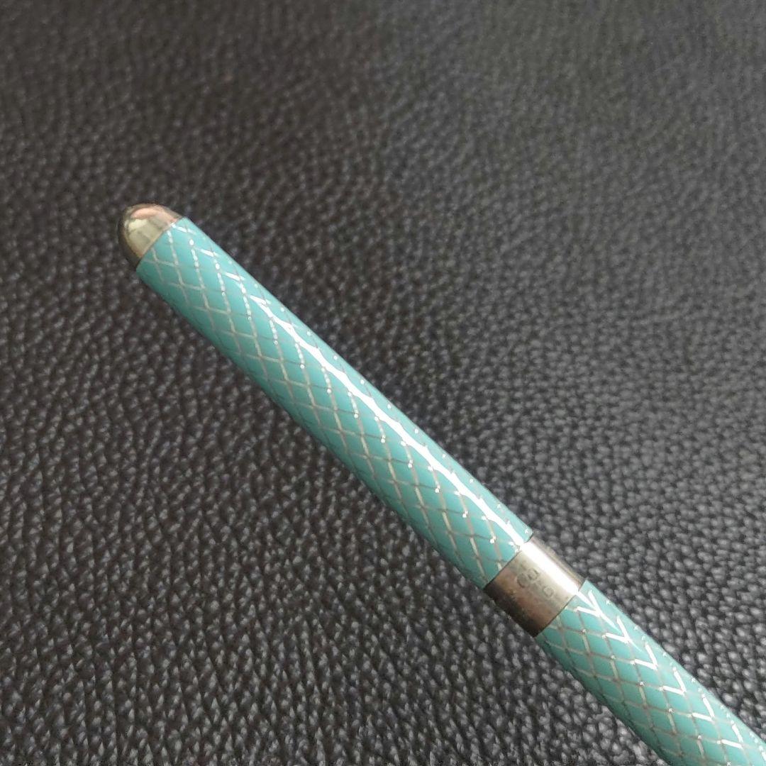 希少 ティファニー ボールペン ダイヤモンドテクスチャー SV925 銀製