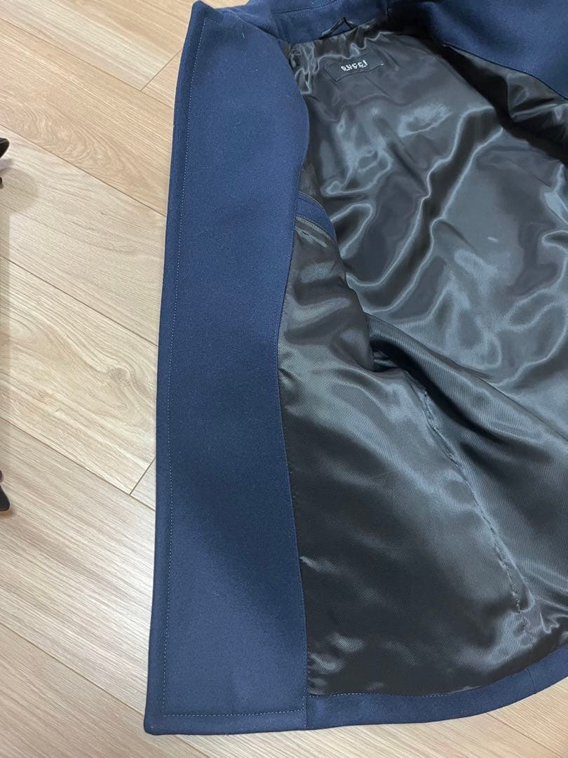 GUCCI ネイビー ダッフルコート　サイズ48