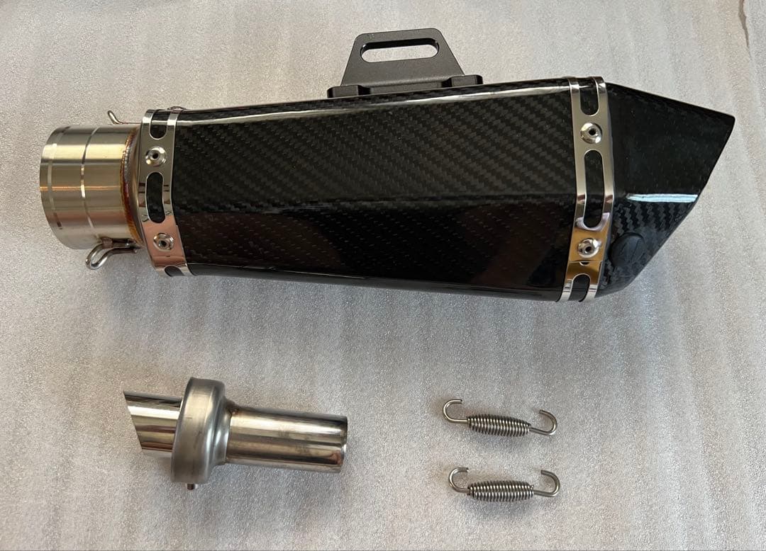 m*o様 ほぼ新品　60.5サイレンサー　ヘキサゴンマフラー　50.8変換アダプ