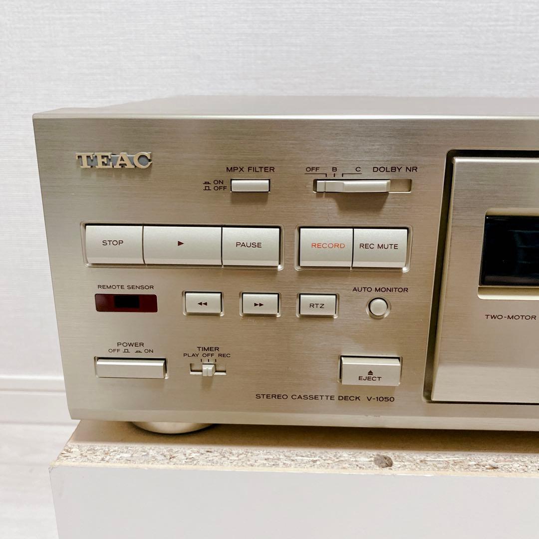 極美品 高級機 TEAC V-1050 3ヘッド Dolby B/C リモコン付