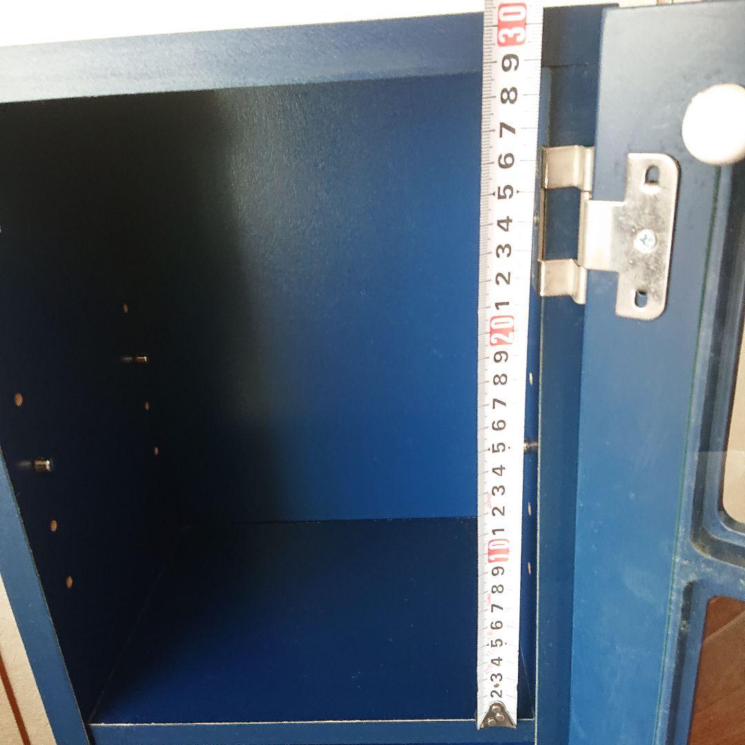 希少青色廃盤商品　木製山善CDタワー　FCDT-2680 DSG 濃いブルー