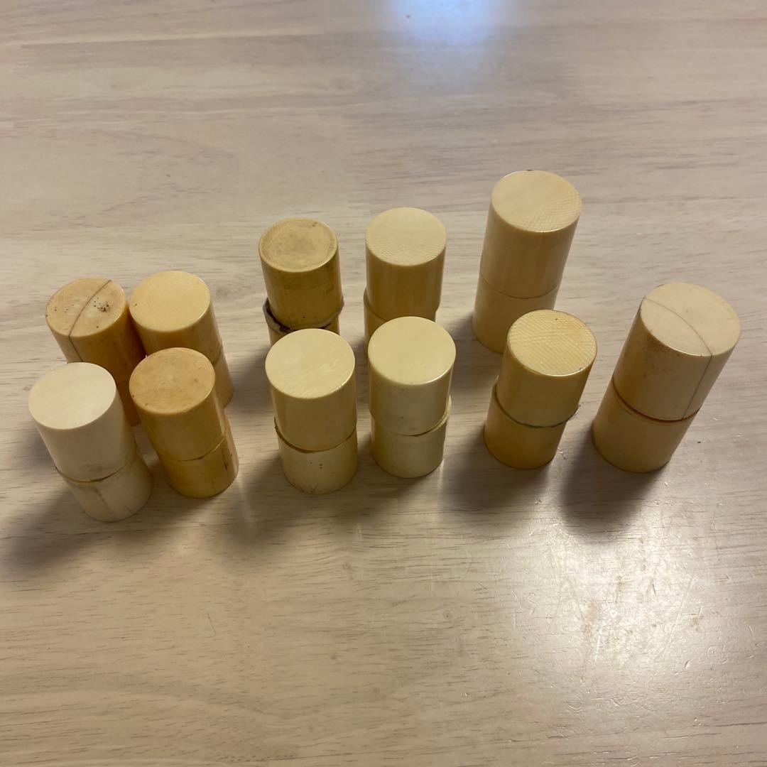 軸先　根付け材　掛け軸用　11個セット(22個) 588g