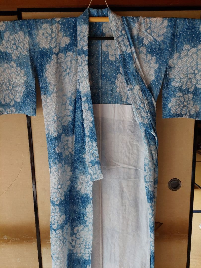 ま*か様 有松絞り　浴衣　有松鳴海　綿　着物　洗える夏着物 高級浴衣 着物