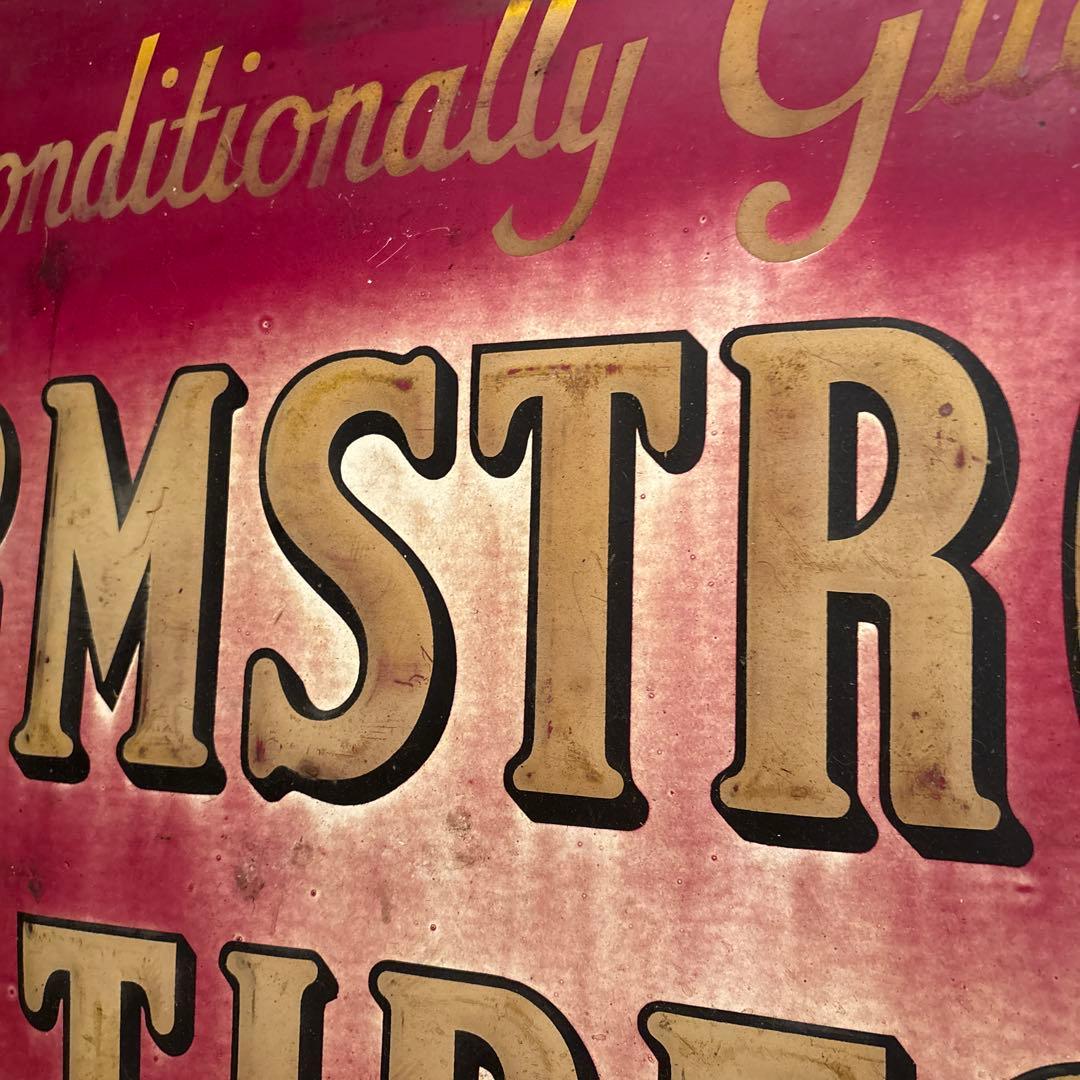 ケ*ン様 ARMSTRONG TIRES アンティークサイン