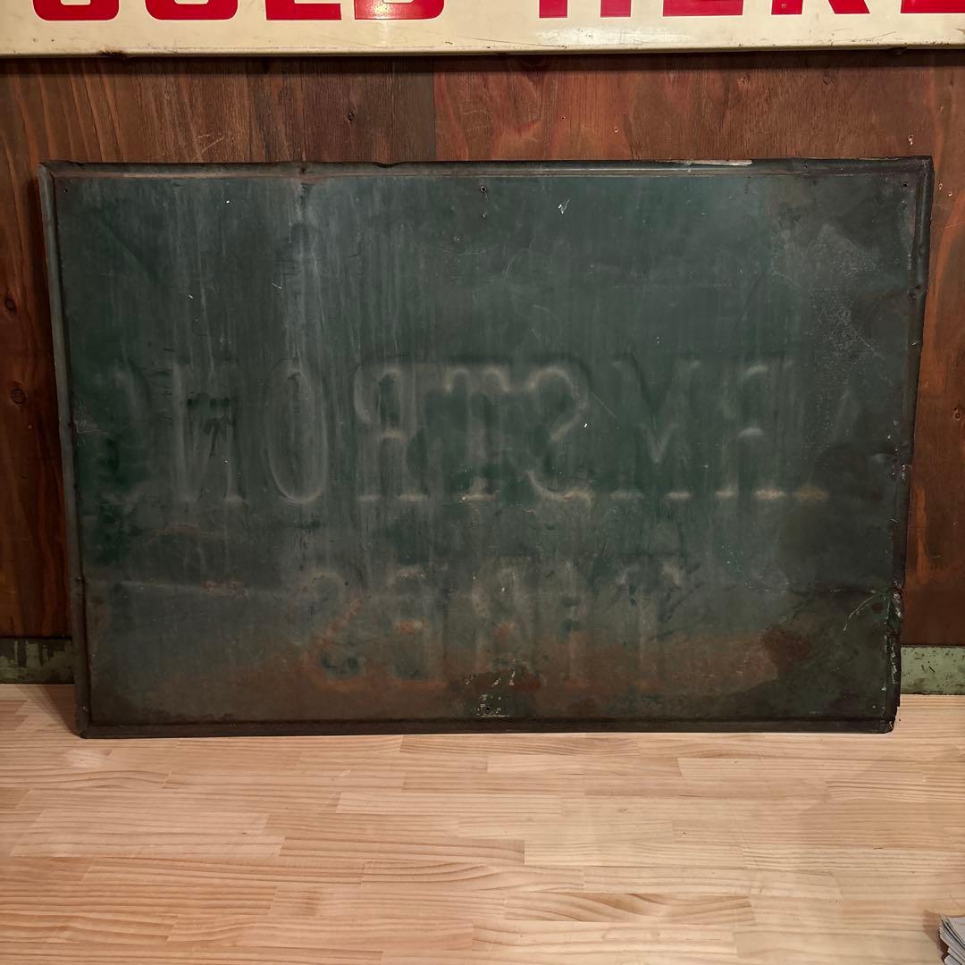 ケ*ン様 ARMSTRONG TIRES アンティークサイン