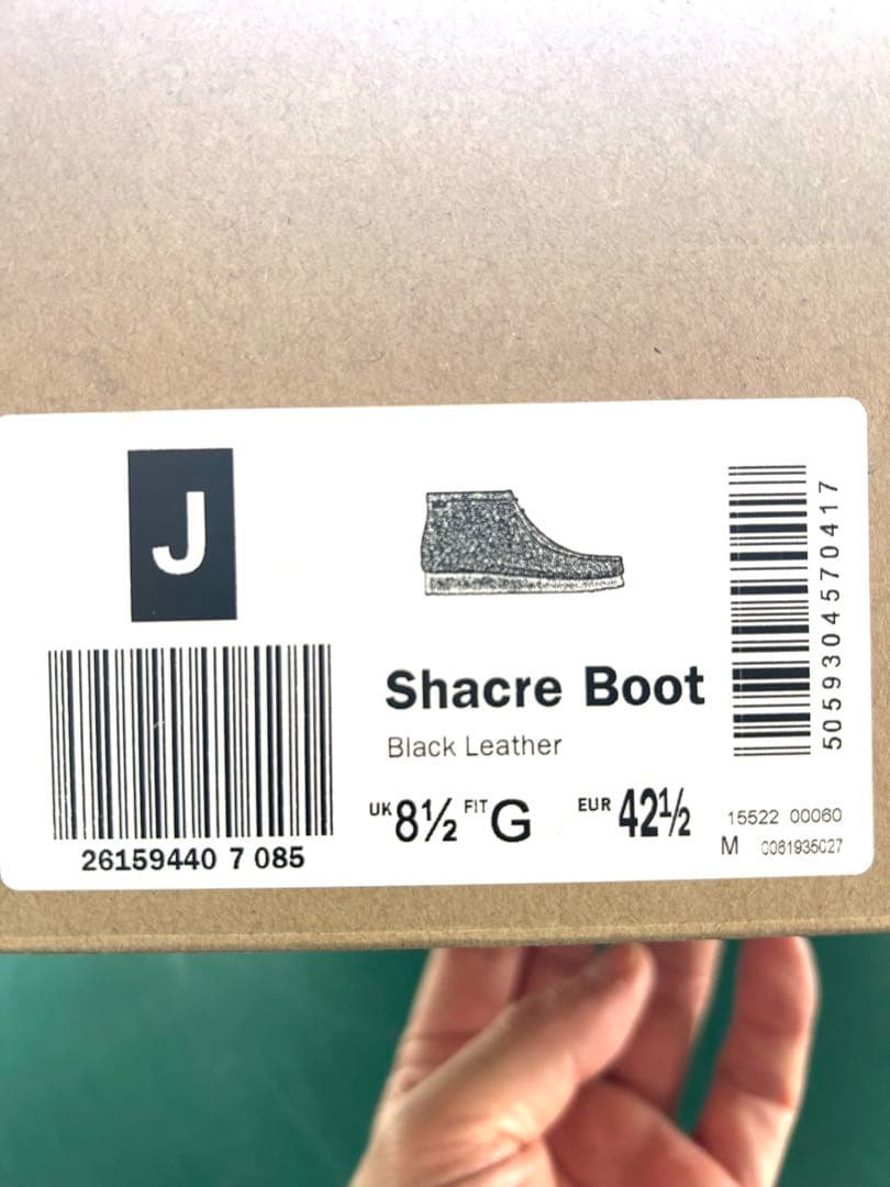 clarks クラークス　ワラビー　メンズ　ブーツ　黒